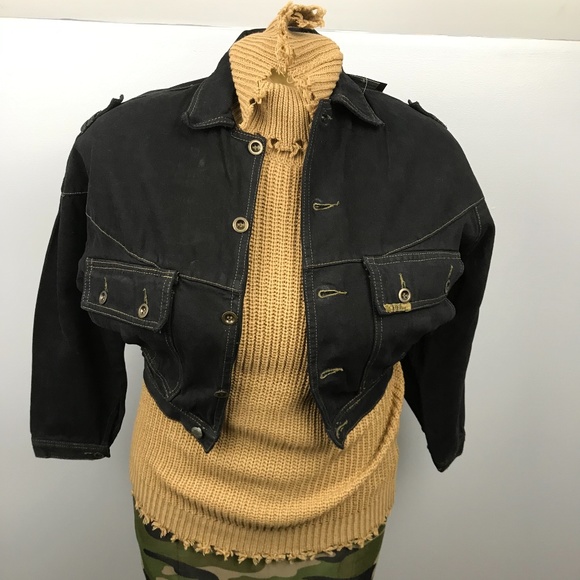 Black Denim Jacket - Picture 1 of 4